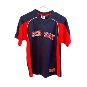 Red Sox Unisex Mesh Jersey T-Shirt, EUC, Sz Youth Large (14)